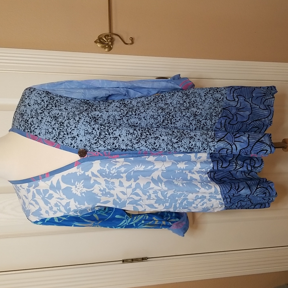Boho rayon flowy cardigan